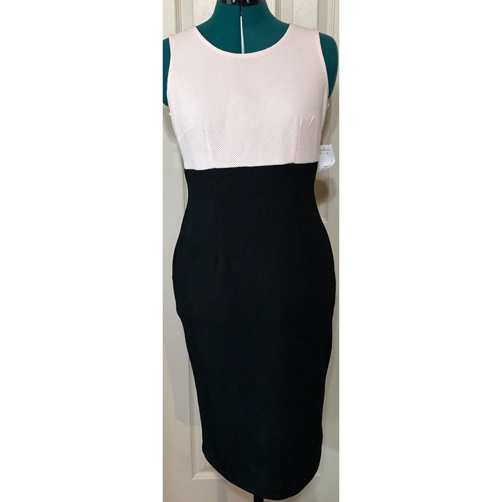 Danny and Nicole Straight & Pencil Midi Dress Polyester Blend Women's Size 6 - Picture 3 of 16